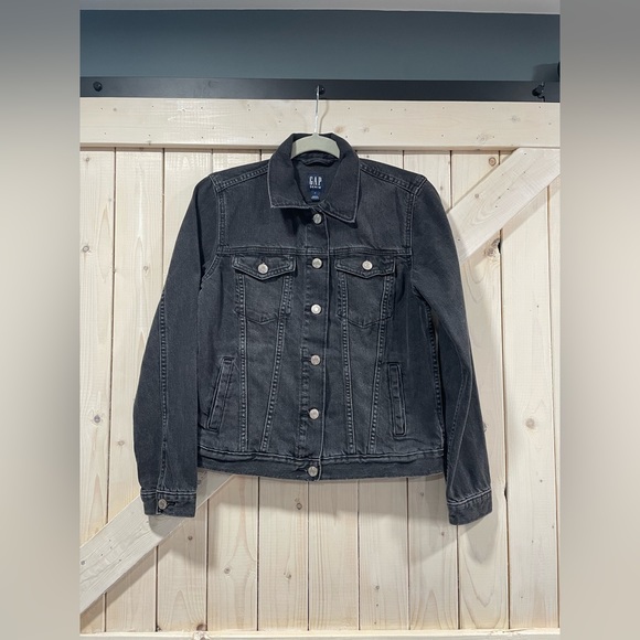 GAP Jackets & Coats Womens Gap Black Denim Jacket Sp Poshmark